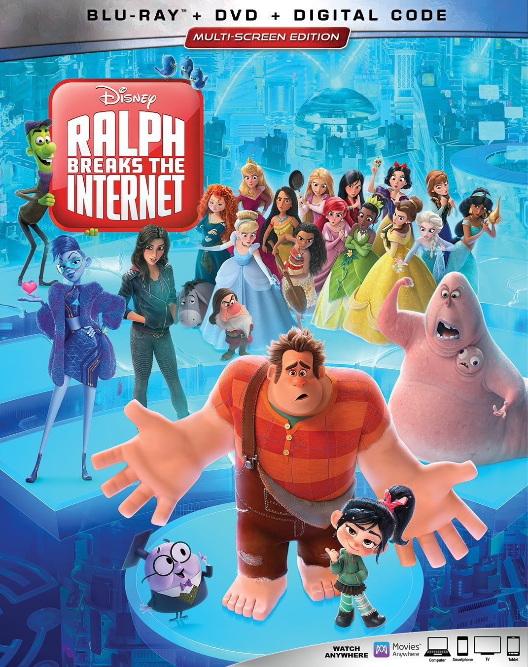 Ralph Breaks the Internet [Includes Digital Copy] [Blu-ray/DVD] cover art