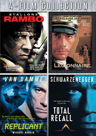 Rambo/Legionnaire/Replicant/Total Recall cover art