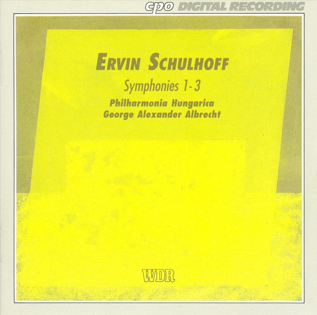 Ervin Schulhoff: Symphonies 1-3 cover art