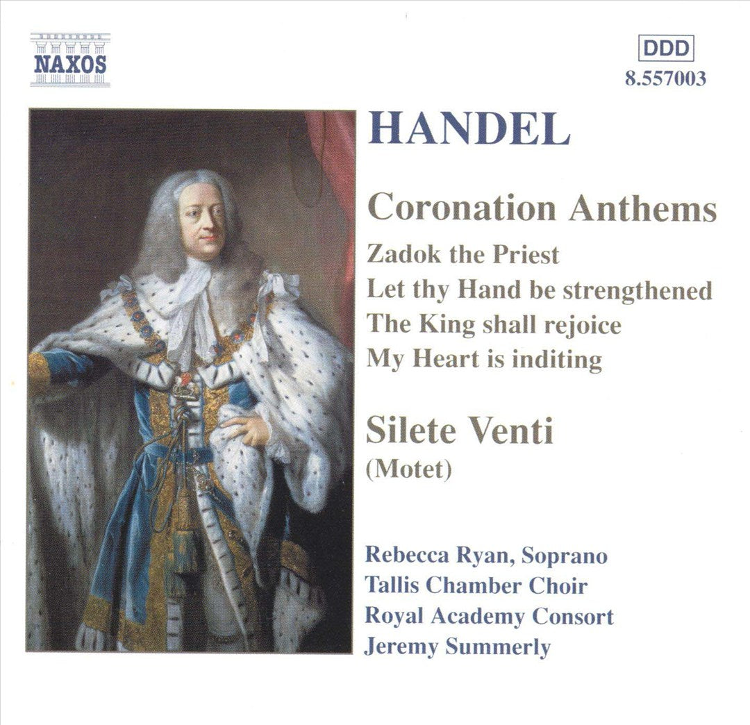 Handel: Coronation Anthems; Silete Venti cover art
