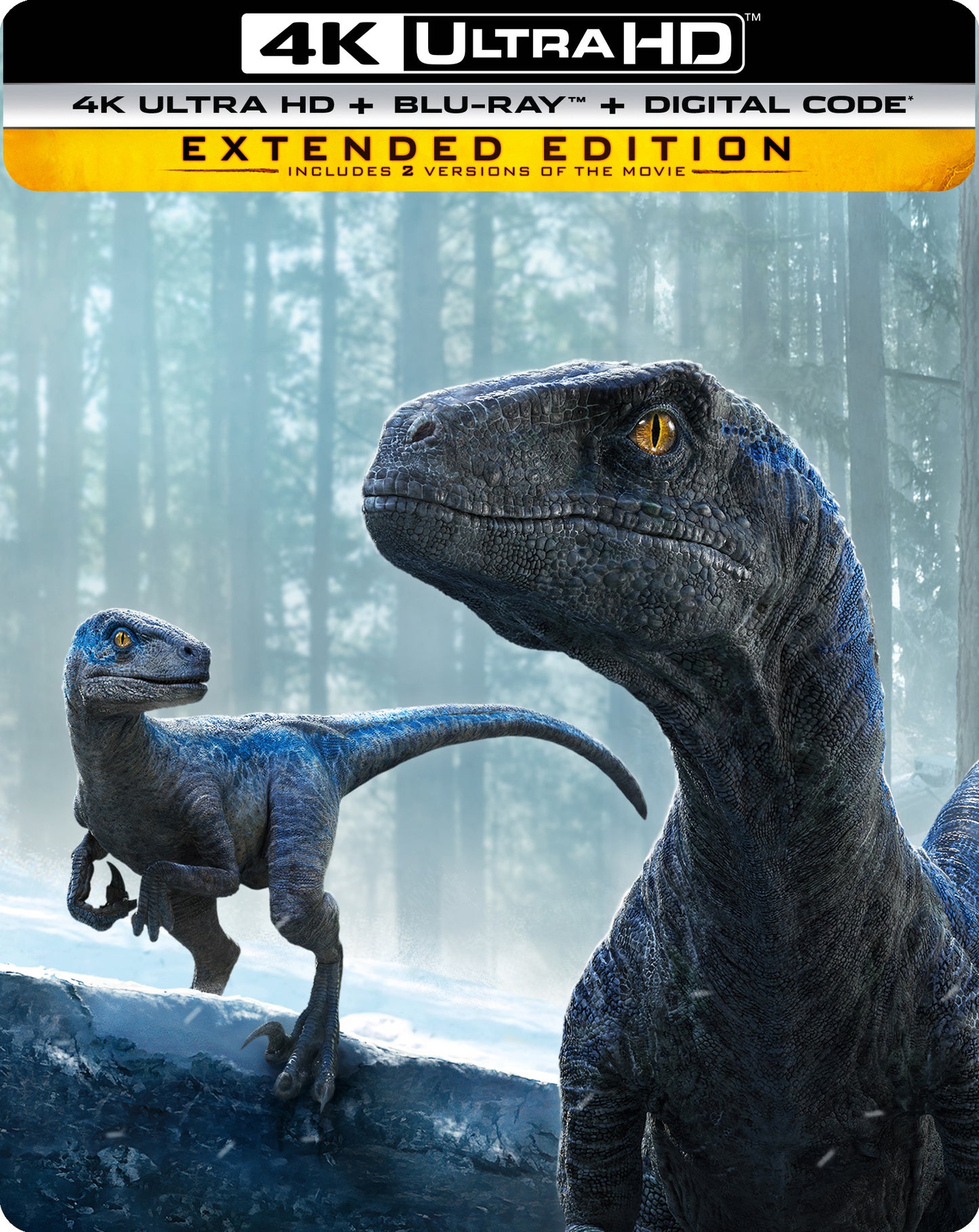 Jurassic World Dominion [SteelBook] [Includes Digital Copy] [4K Ultra HD Blu-ray/Blu-ray] cover art