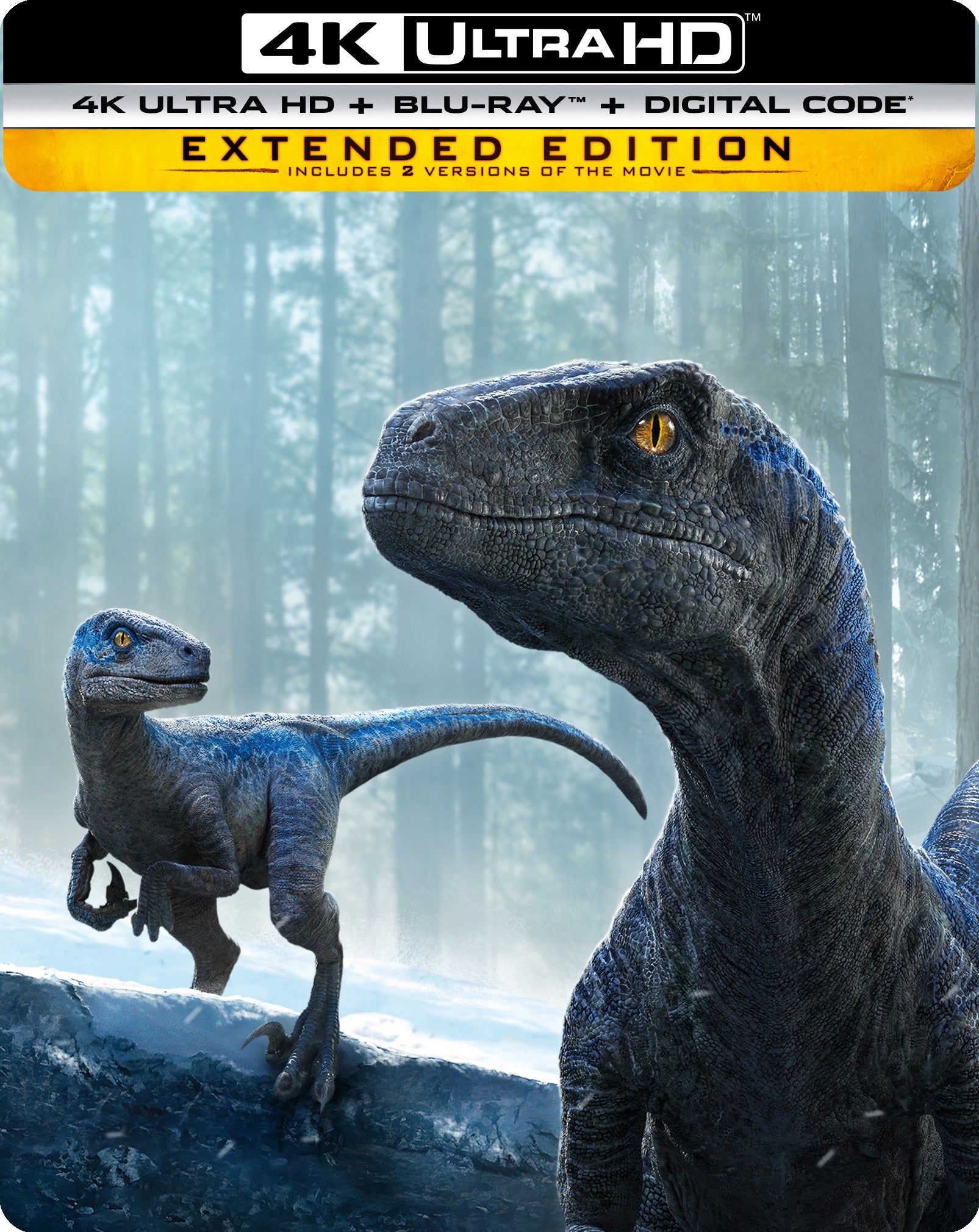 Jurassic World Dominion [SteelBook] [Includes Digital Copy] [4K Ultra HD Blu-ray/Blu-ray] cover art