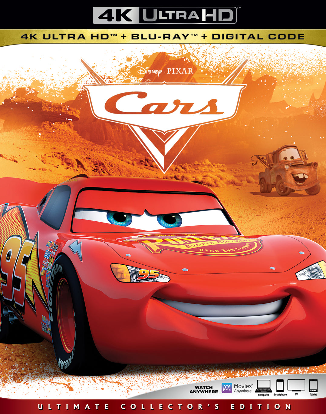 Cars [Includes Digital Copy] [4K Ultra HD Blu-ray/Blu-ray] cover art