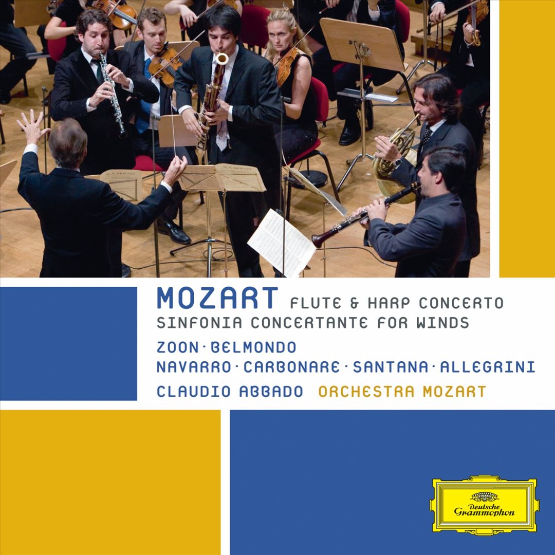 Mozart: Sinfonia Concertante; Flute & Harp Concerto cover art