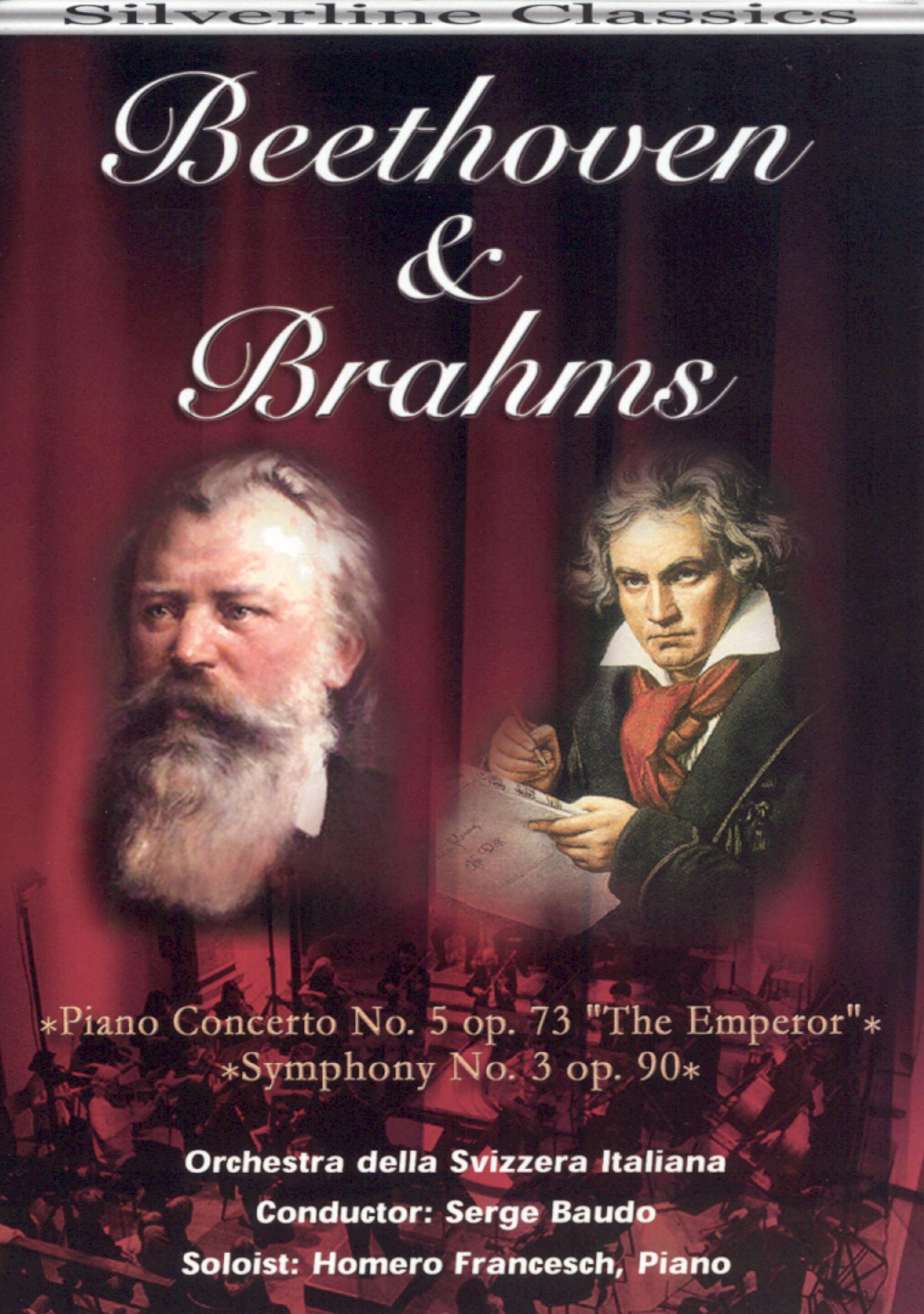 Beethoven & Brahms: Piano Concerto No. 5 Op. 73 "The Emperor"/Symphony No. 3 Op. 90 cover art