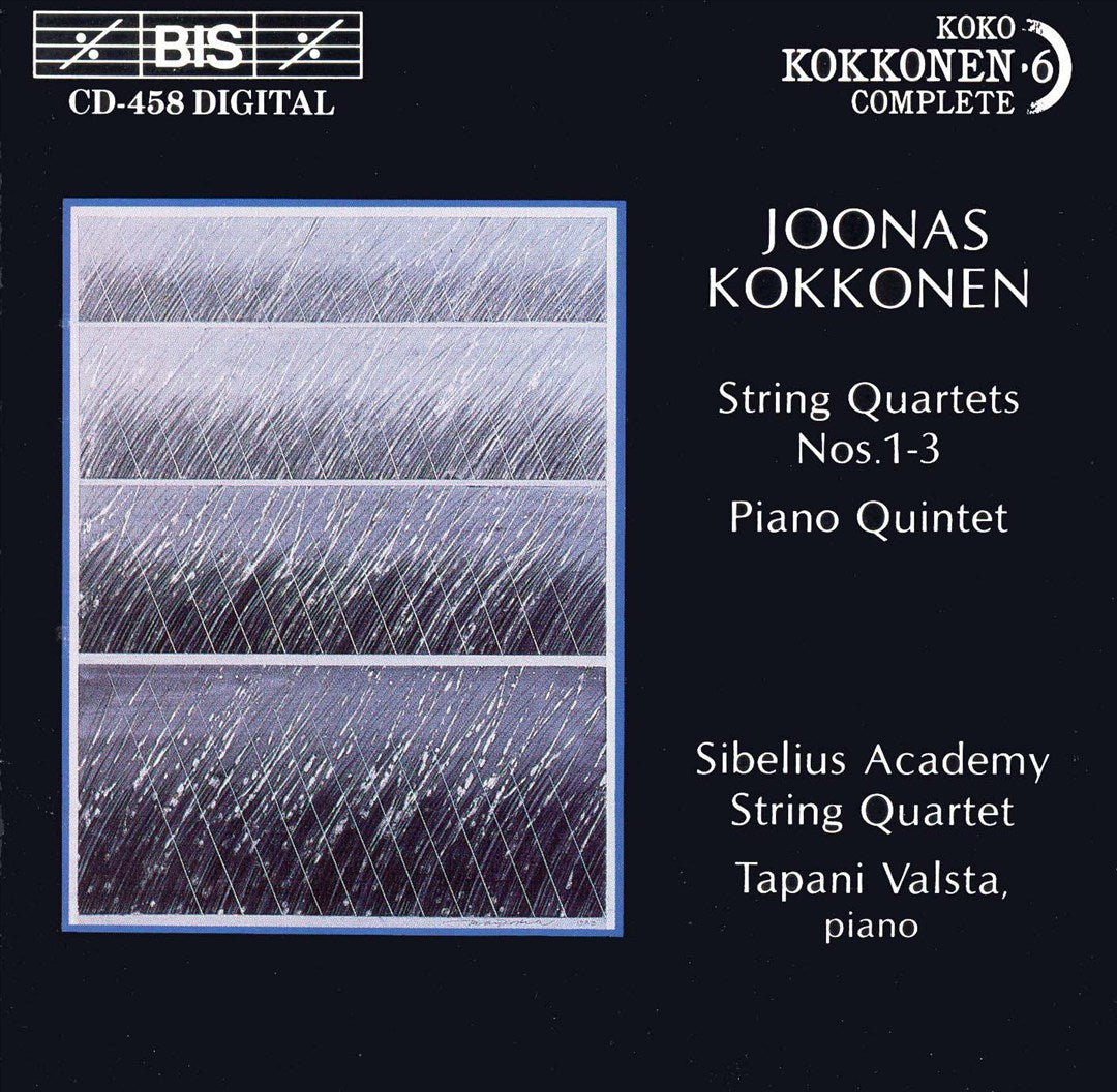 Joonas Kokkonen: String Quartets Nos. 1 - 3; Piano Quintet cover art