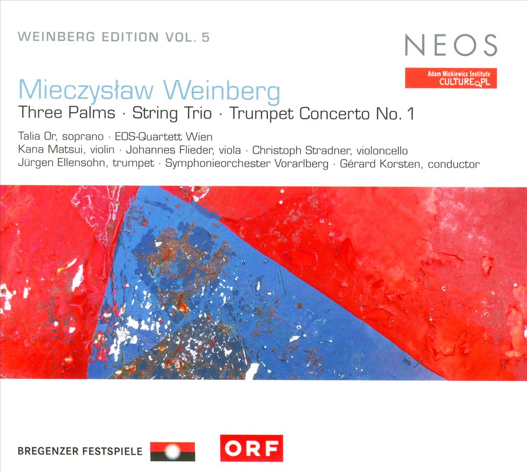 Mieczyslaw Weinberg: Three Palms; String Trio; Trumpet Concerto No. 1 cover art