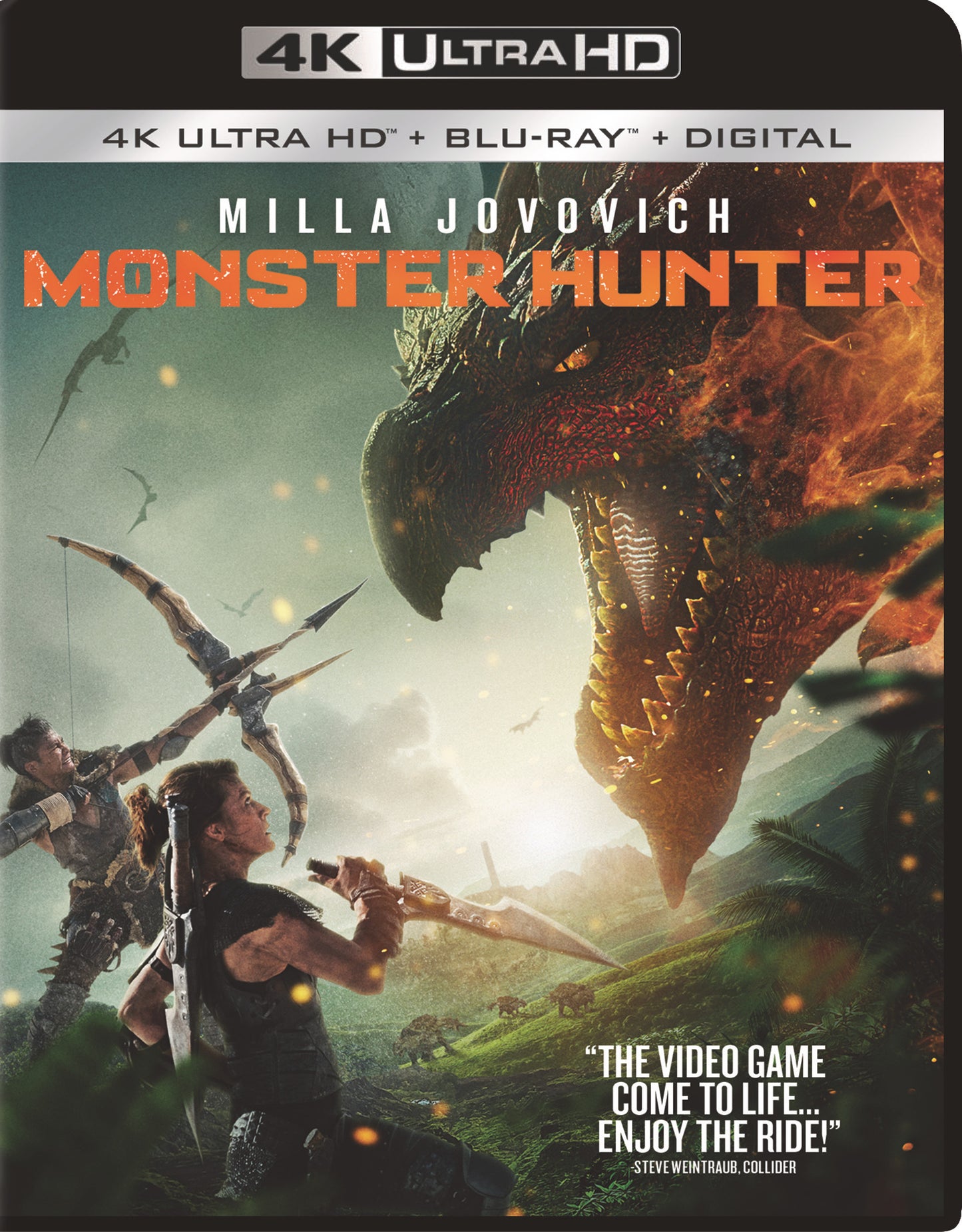 Monster Hunter [Includes Digital Copy] [4K Ultra HD Blu-ray/Blu-ray] cover art