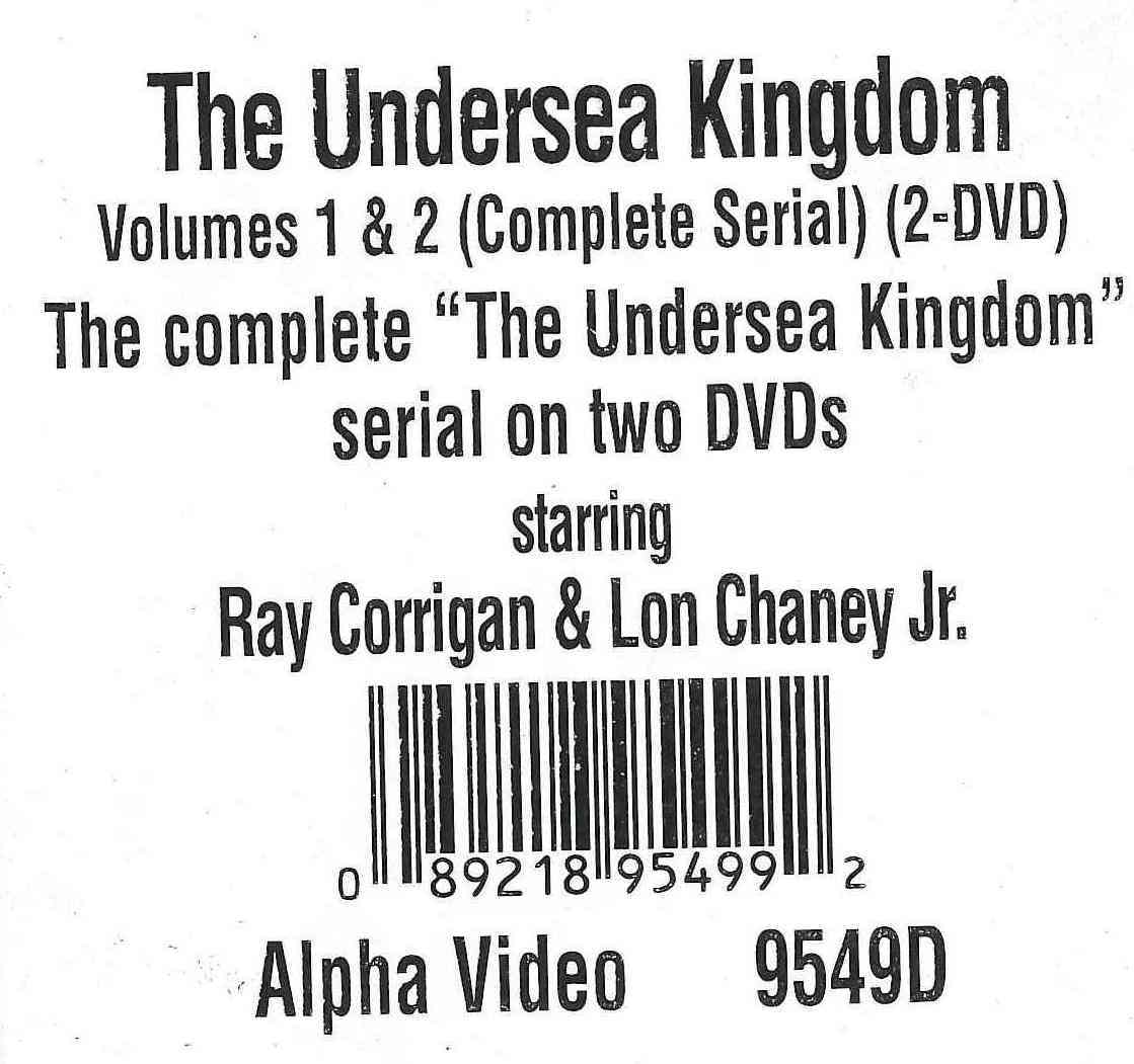 Undersea Kingdom, Vol. 1 and 2 cover art