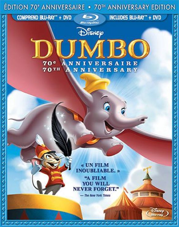 Dumbo [70th Anniversary Edition] [Blu-ray/DVD] cover art