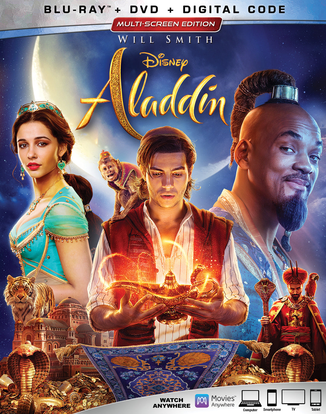 Aladdin [Includes Digital Copy] [Blu-ray/DVD] cover art