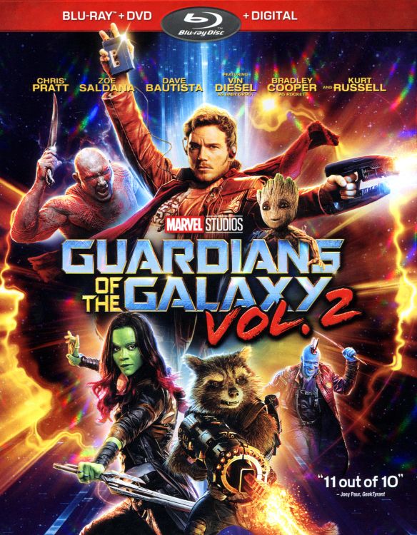 Guardians of the Galaxy Vol. 2 [Includes Digital Copy] [Blu-ray/DVD] cover art