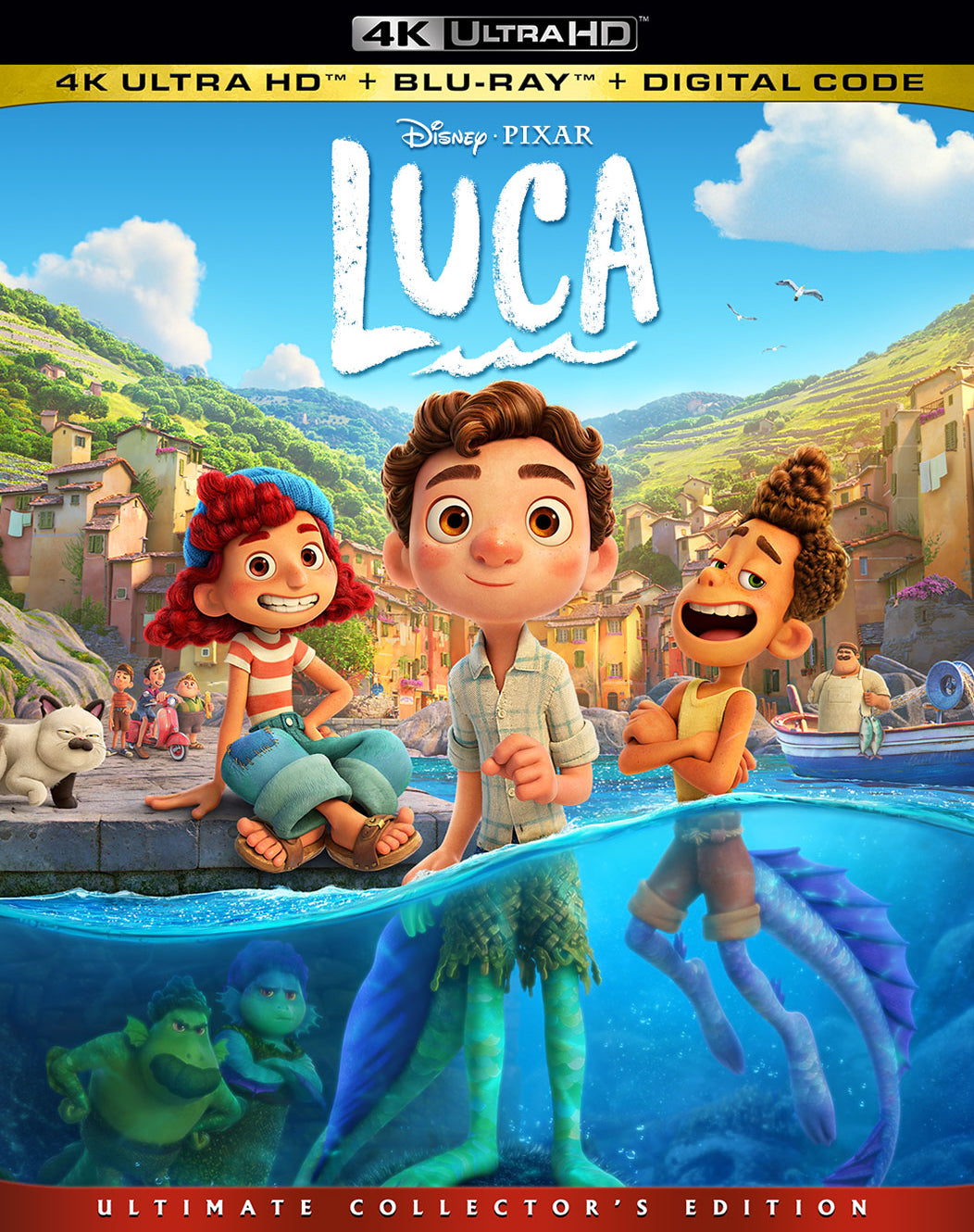 Luca [Includes Digital Copy] [4K Ultra HD Blu-ray/Blu-ray] cover art