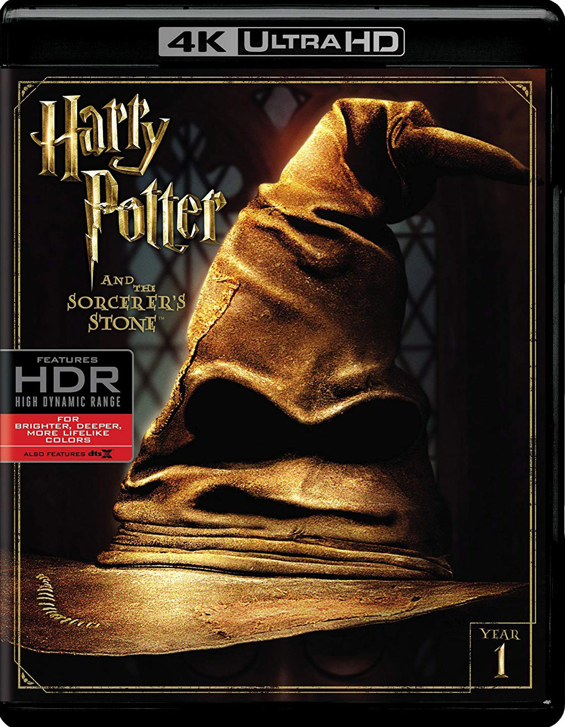 Harry Potter and the Sorcerer's Stone [4K Ultra HD Blu-ray/Blu-ray] cover art