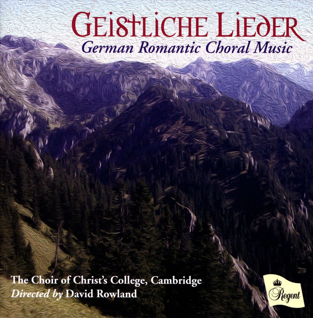 Geistliche Lieder: German Romantic Choral Music cover art