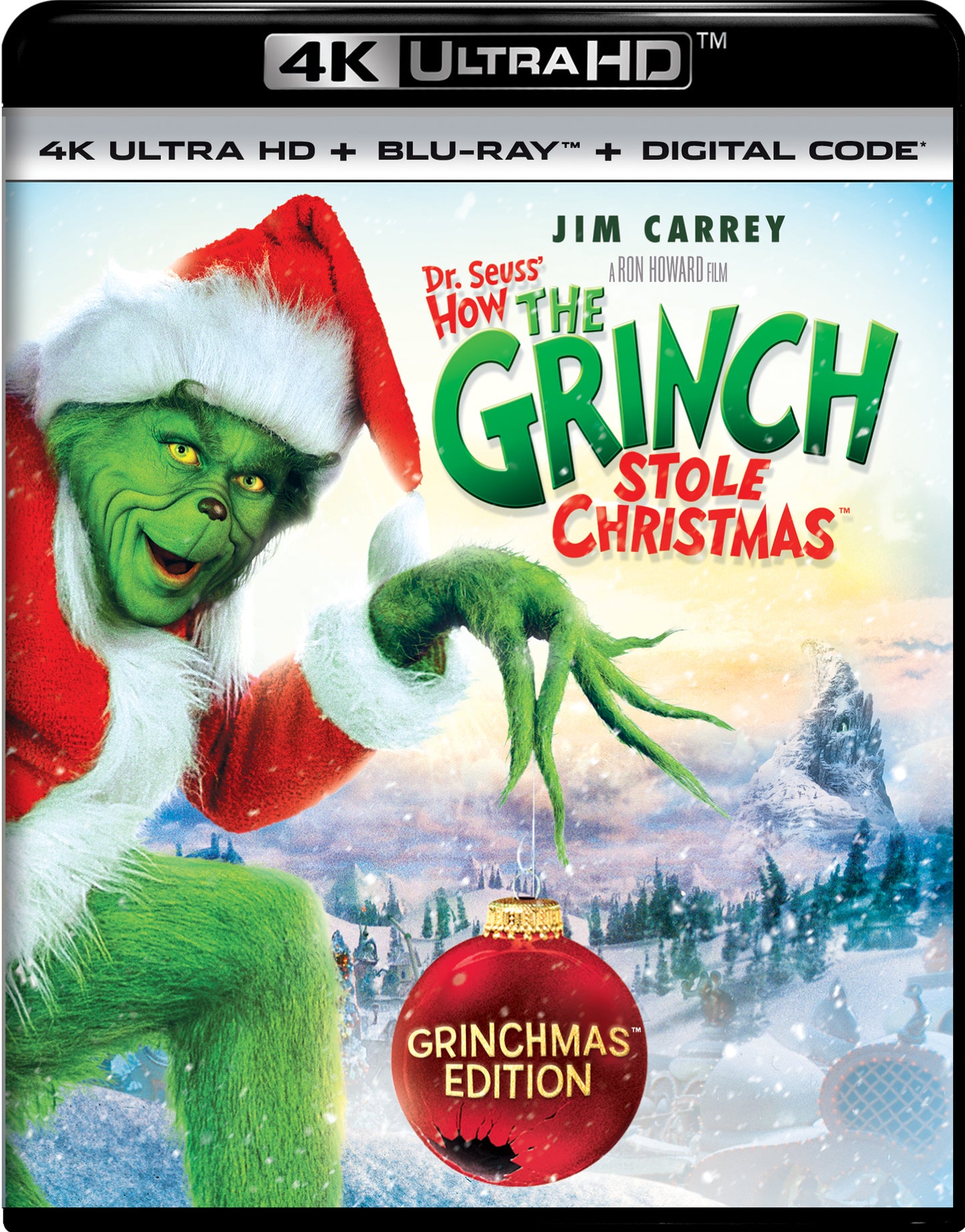 Dr. Seuss' How the Grinch Stole Christmas [4K Ultra HD Blu-ray] cover art