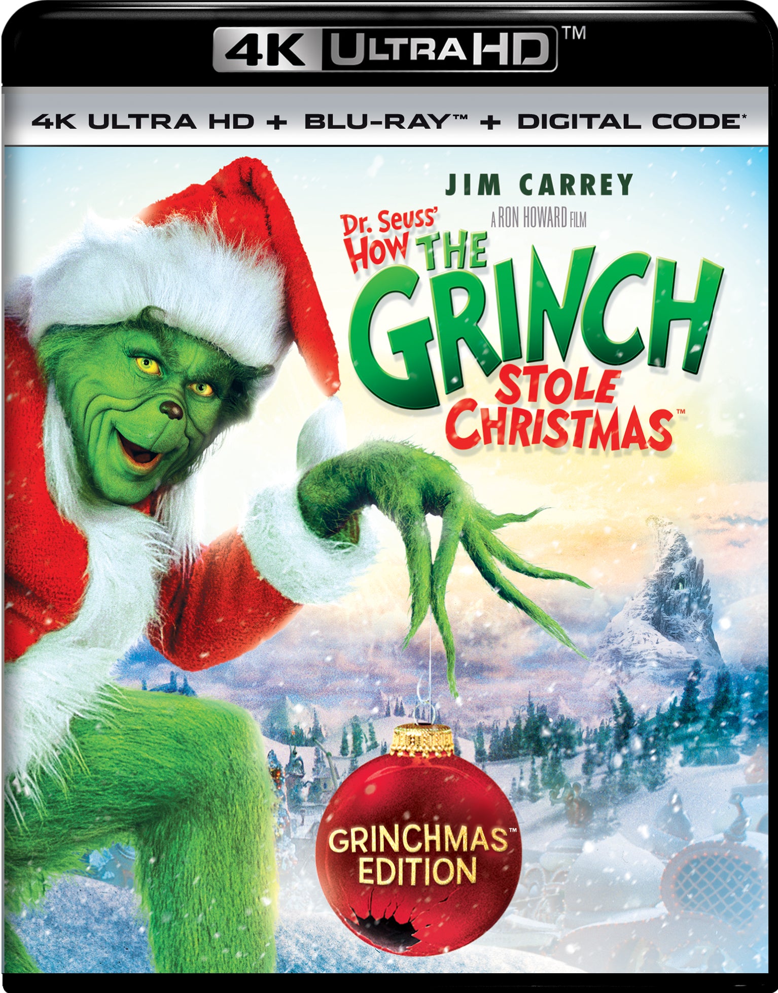 Dr. Seuss' How the Grinch Stole Christmas [4K Ultra HD Blu-ray] cover art
