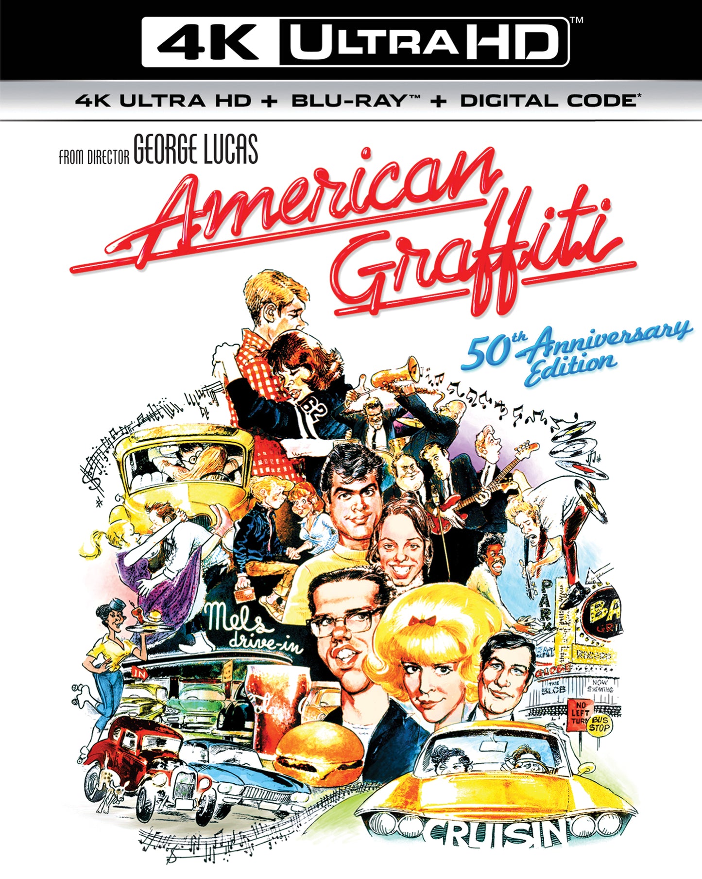 American Graffiti [Includes Digital Copy] [4K Ultra HD Blu-ray/Blu-ray] cover art