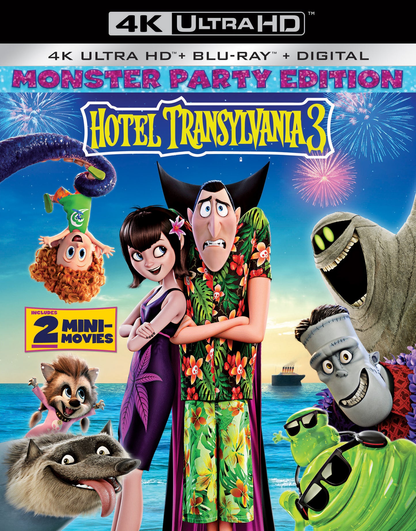 Hotel Transylvania 3: Summer Vacation [Includes Digital Copy] [4K Ultra HD Blu-ray/Blu-ray] cover art