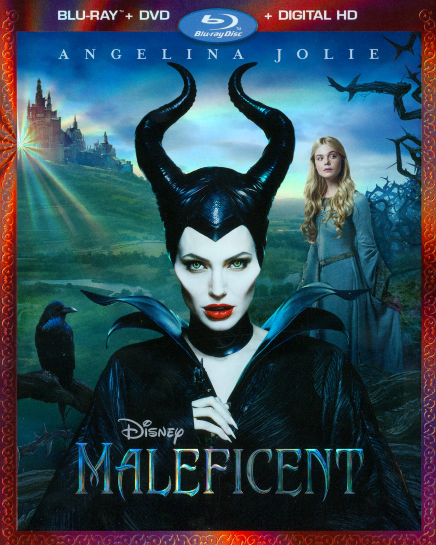 Maleficent [2 Discs] [Includes Digital Copy] [Blu-ray/DVD] cover art