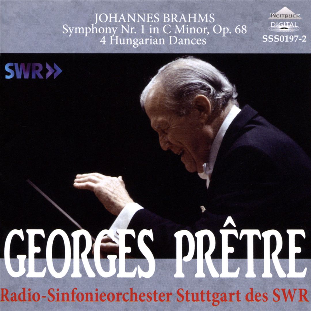 Brahms: Symphony No. 1 in C minor, Op. 68; 4 Hungarian Dances cover art