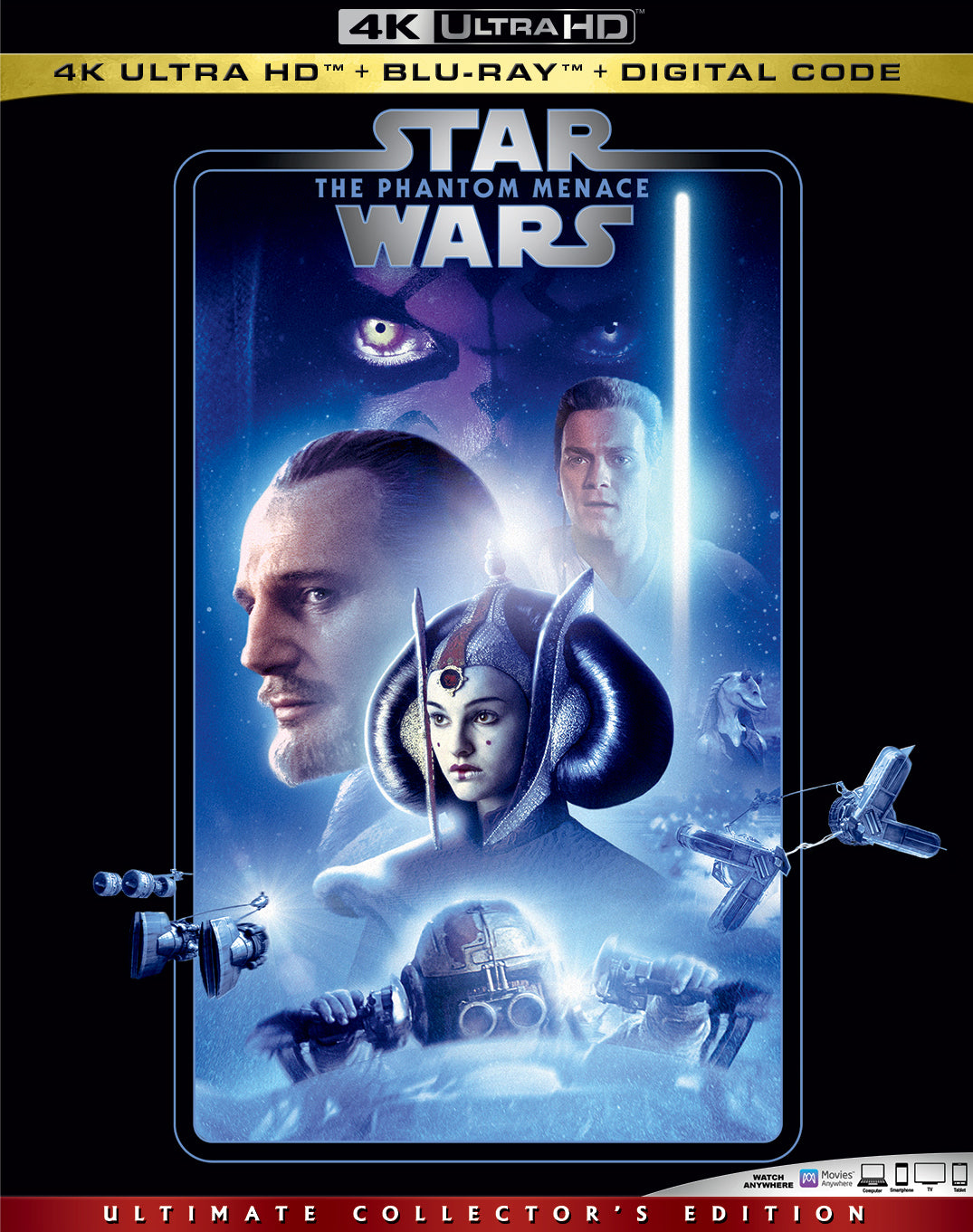 Star Wars: The Phantom Menace [Includes Digital Copy] [4K Ultra HD Blu-ray/Blu-ray] cover art