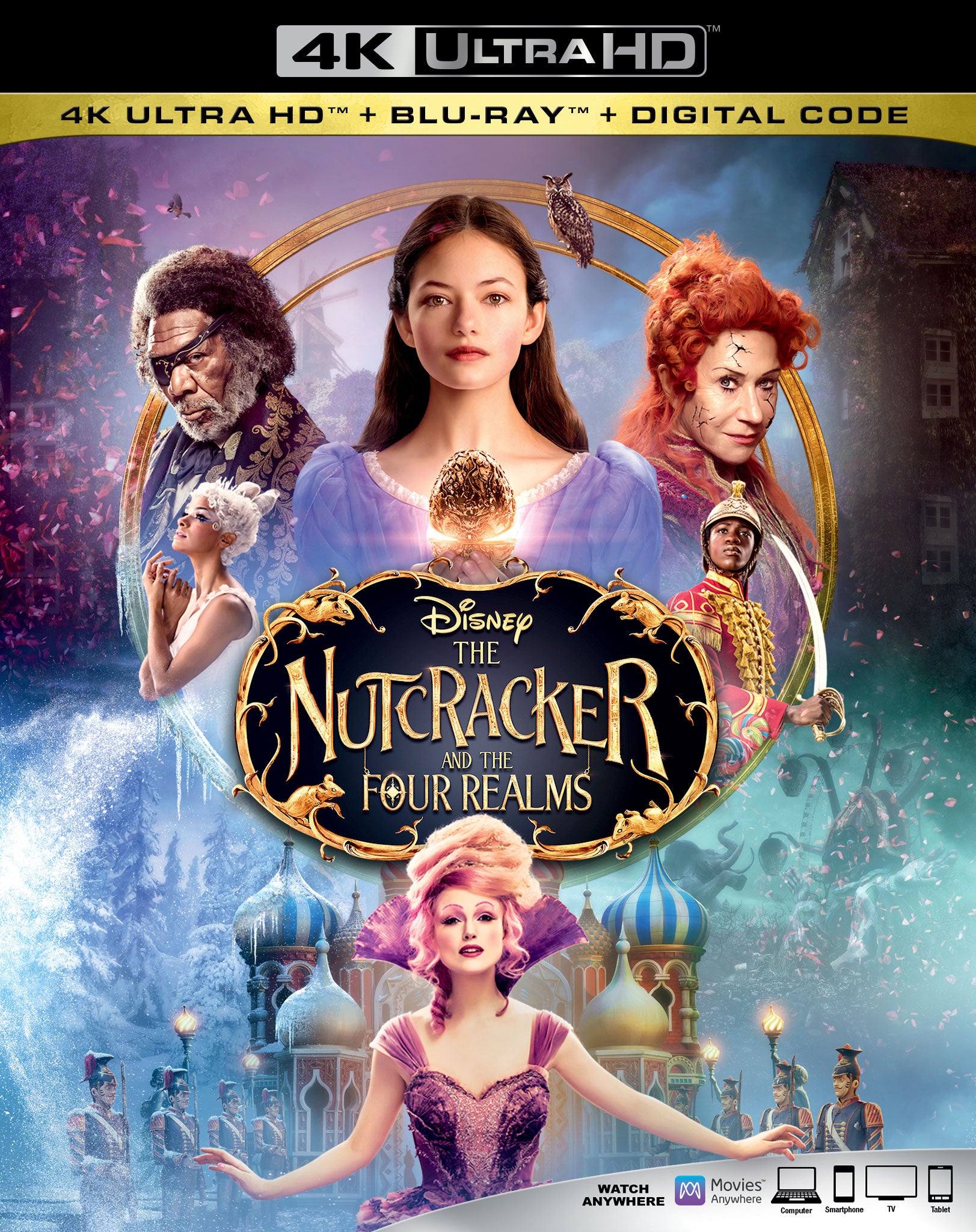 Nutcracker and the Four Realms [Includes Digital Copy] [4K Ultra HD Blu-ray/Blu-ray] cover art