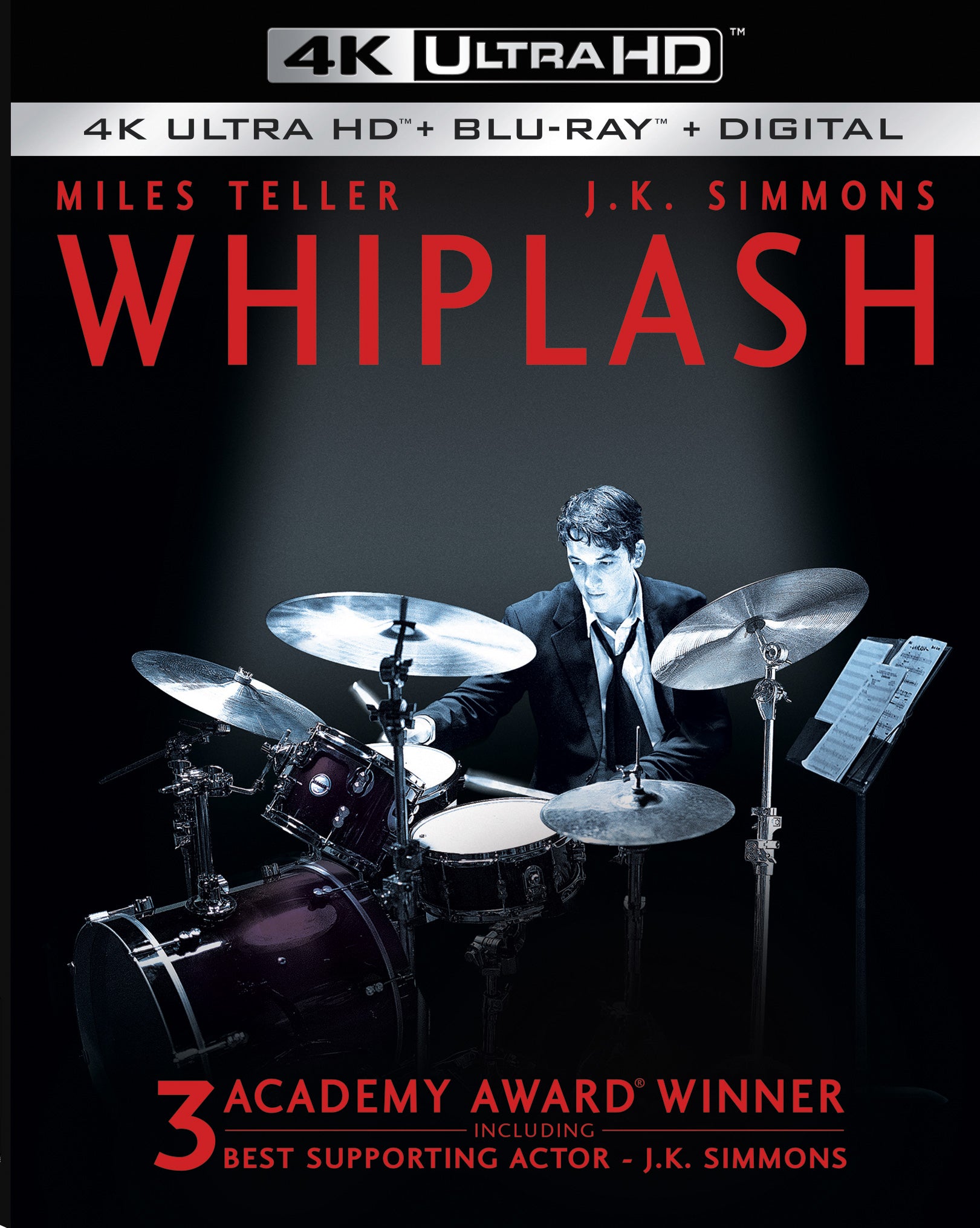 Whiplash [Includes Digital Copy] [4K Ultra HD Blu-ray/Blu-ray] cover art