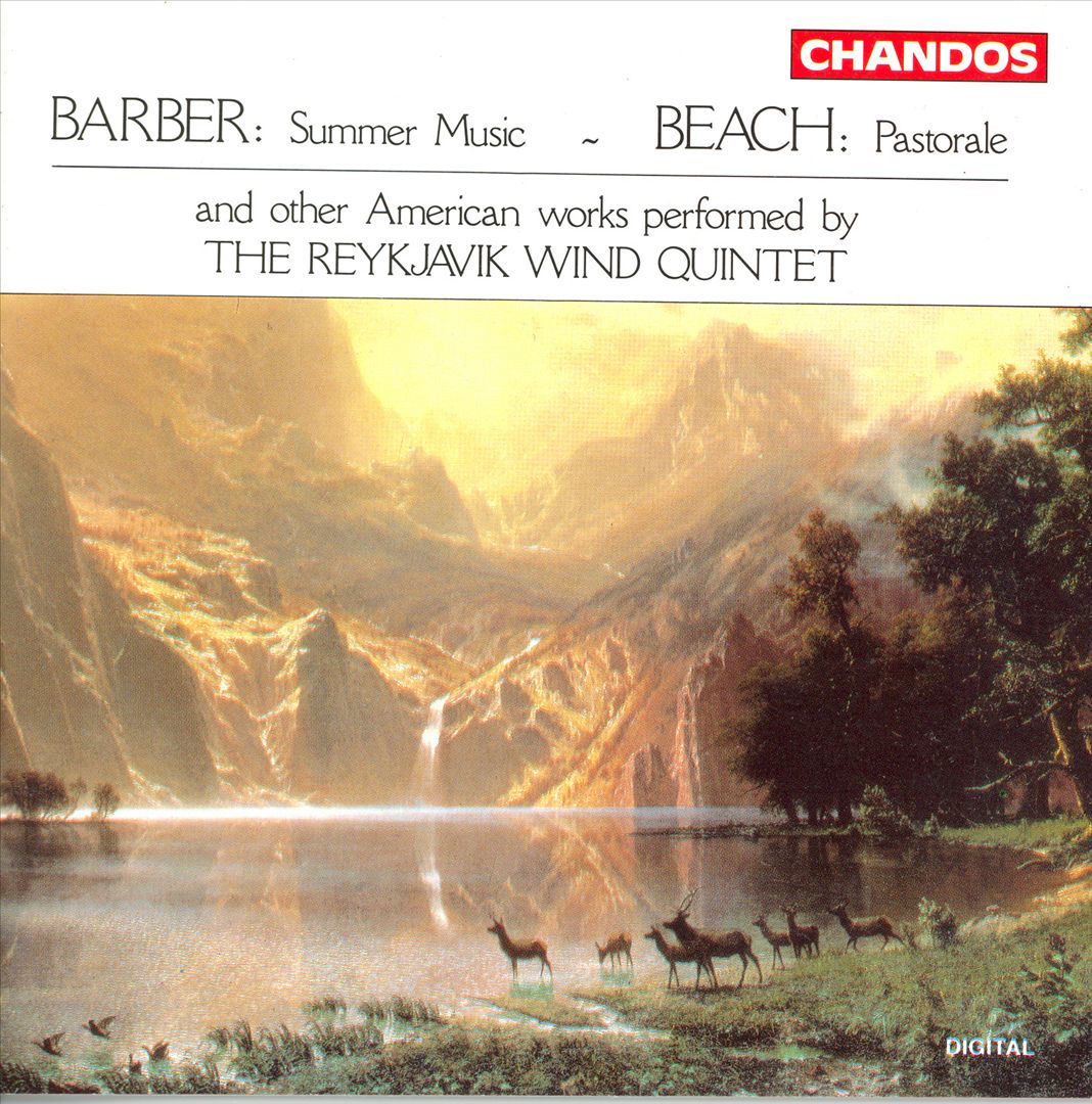 Barber: Summer Music; Beach: Pastorale cover art