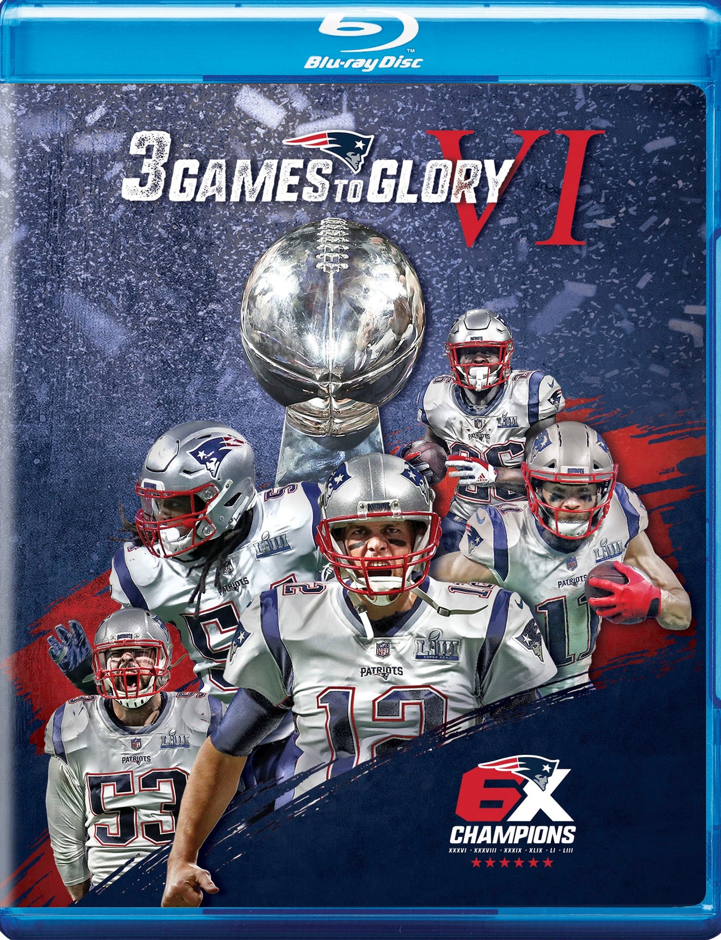 3 Games to Glory VI: 2018 New England Patriots [Blu-ray] cover art