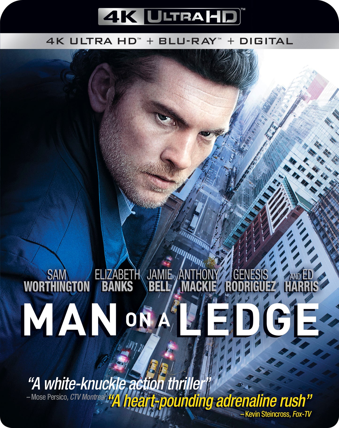 Man On a Ledge [4K Ultra HD Blu-ray/Blu-ray] [Includes Digital Copy] cover art