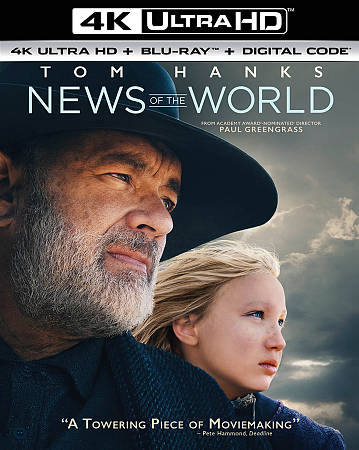 News of the World [Includes Digital Copy] [4K Ultra HD Blu-ray/Blu-ray] cover art