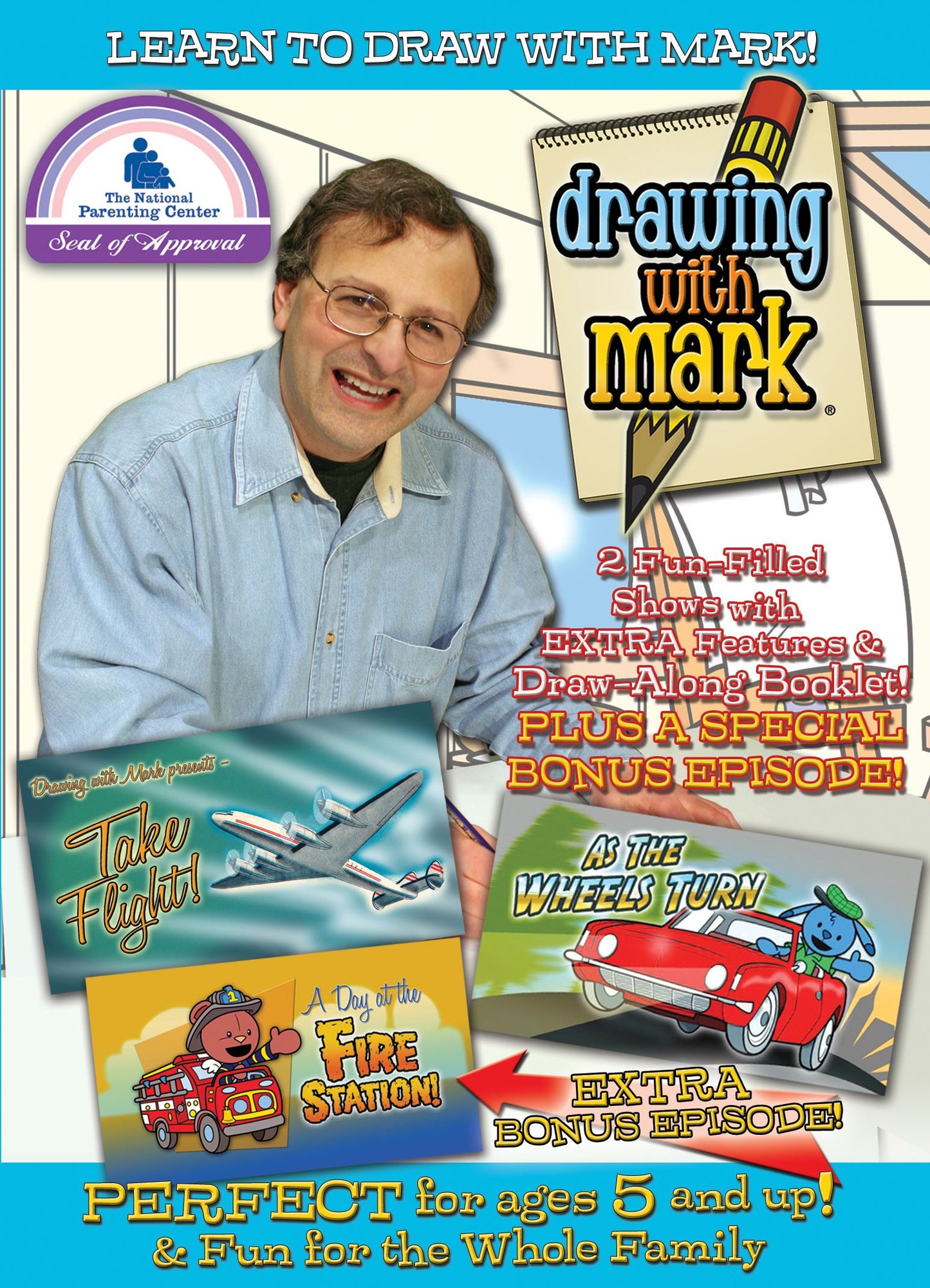 Drawing With Mark: Take Flight/As the Wheels Turn/Fire Station cover art