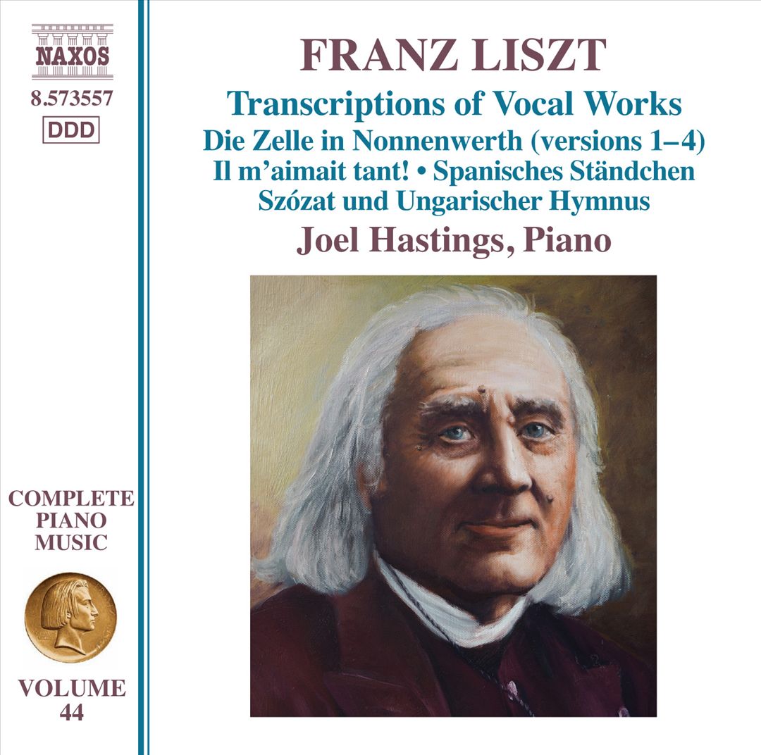 Franz Liszt: Complete Piano Music, Vol. 44 - Transcriptions of Vocal Works cover art