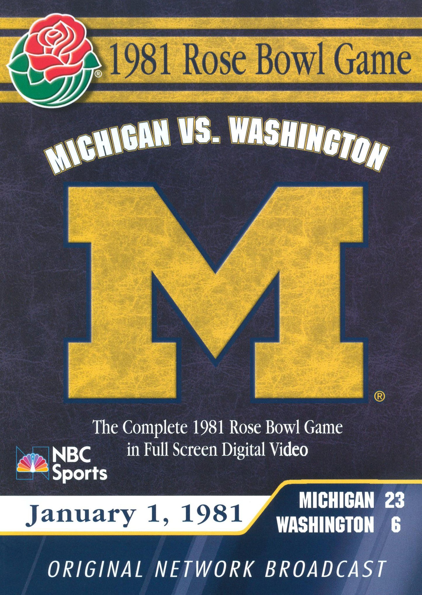 1981 Rose Bowl Game cover art