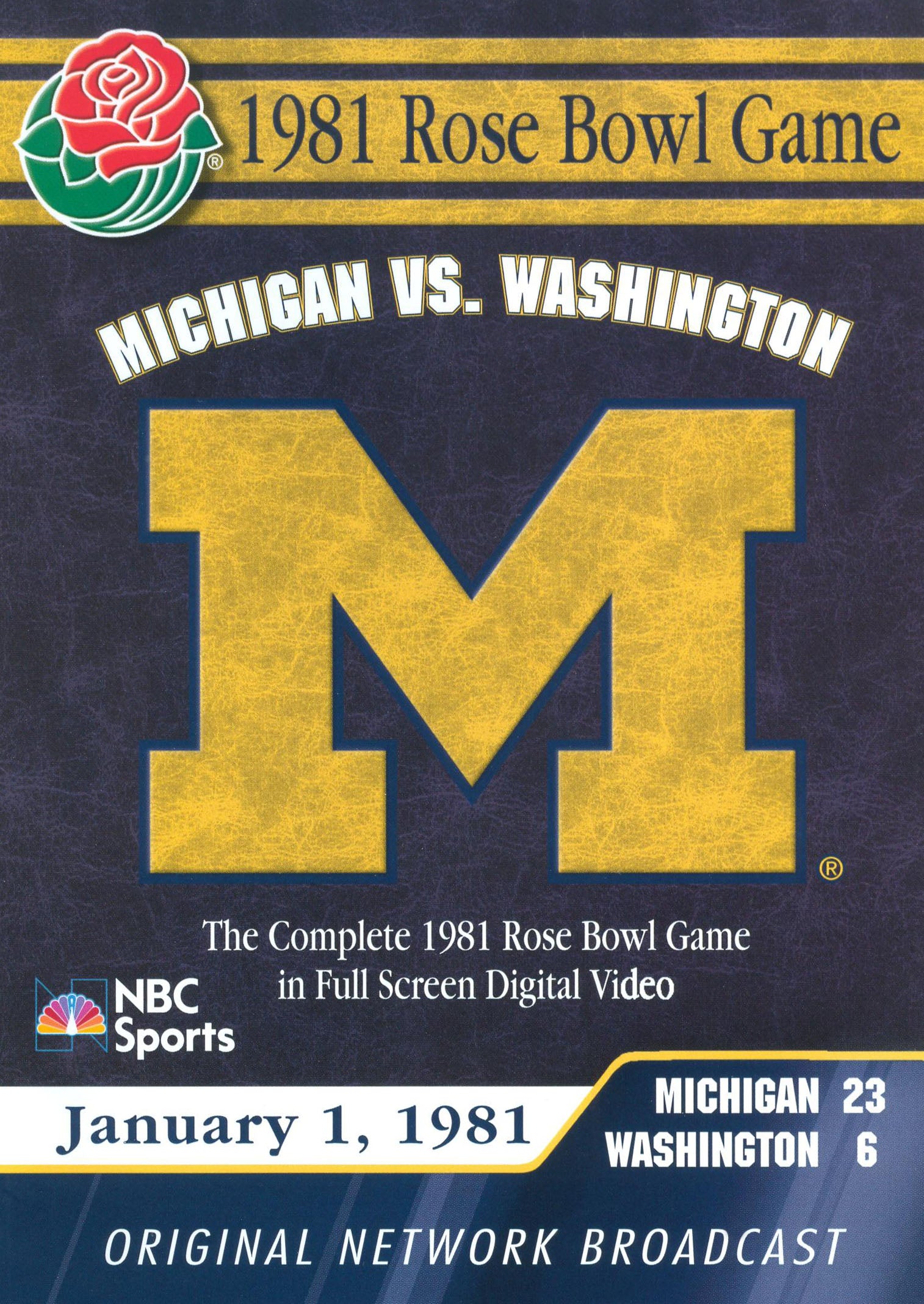 1981 Rose Bowl Game cover art