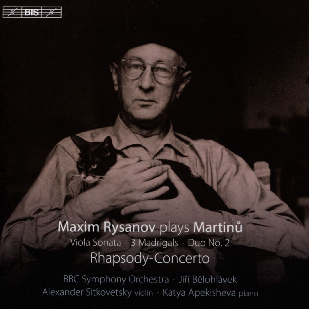 Maxim Rysanov plays Martinu cover art