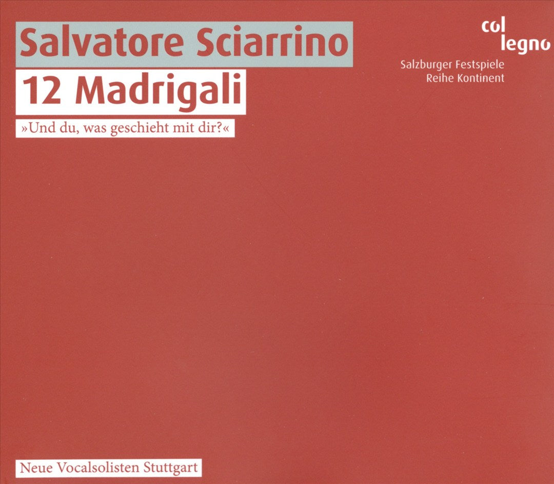 Salvatore Sciarrino: 12 Madrigali cover art