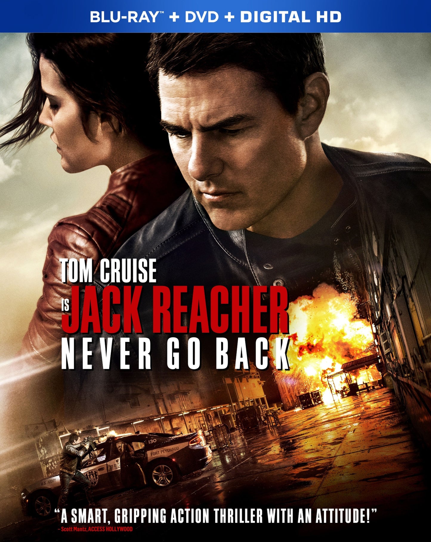 Jack Reacher: Never Go Back [Includes Digital Copy] [Blu-ray/DVD] cover art