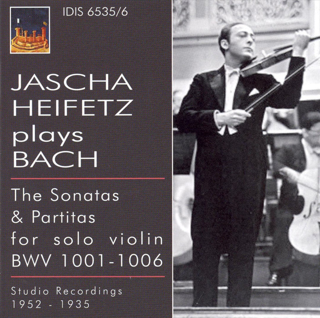 Jascha Heifetz Plays Bach cover art