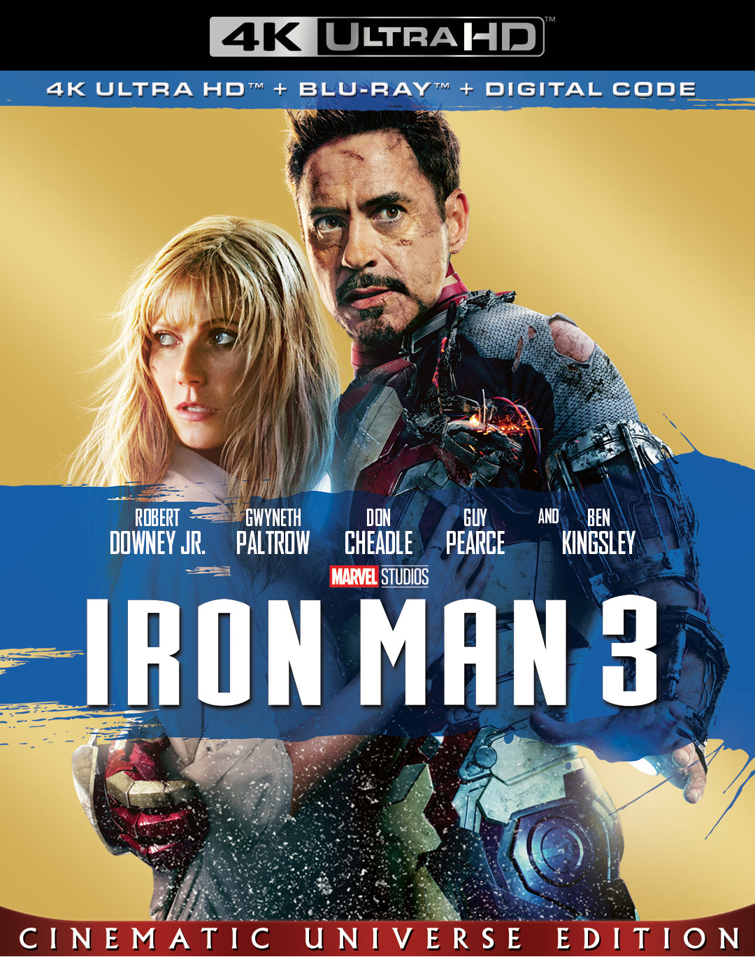 Iron Man 3 [Includes Digital Copy] [4K Ultra HD Blu-ray/Blu-ray] cover art