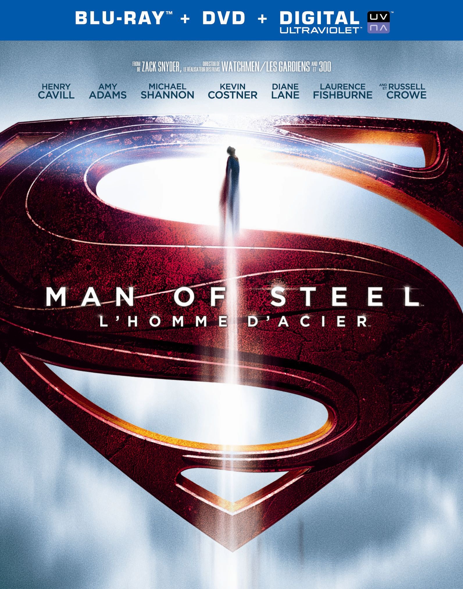 Man of Steel [Blu-ray/DVD] cover art