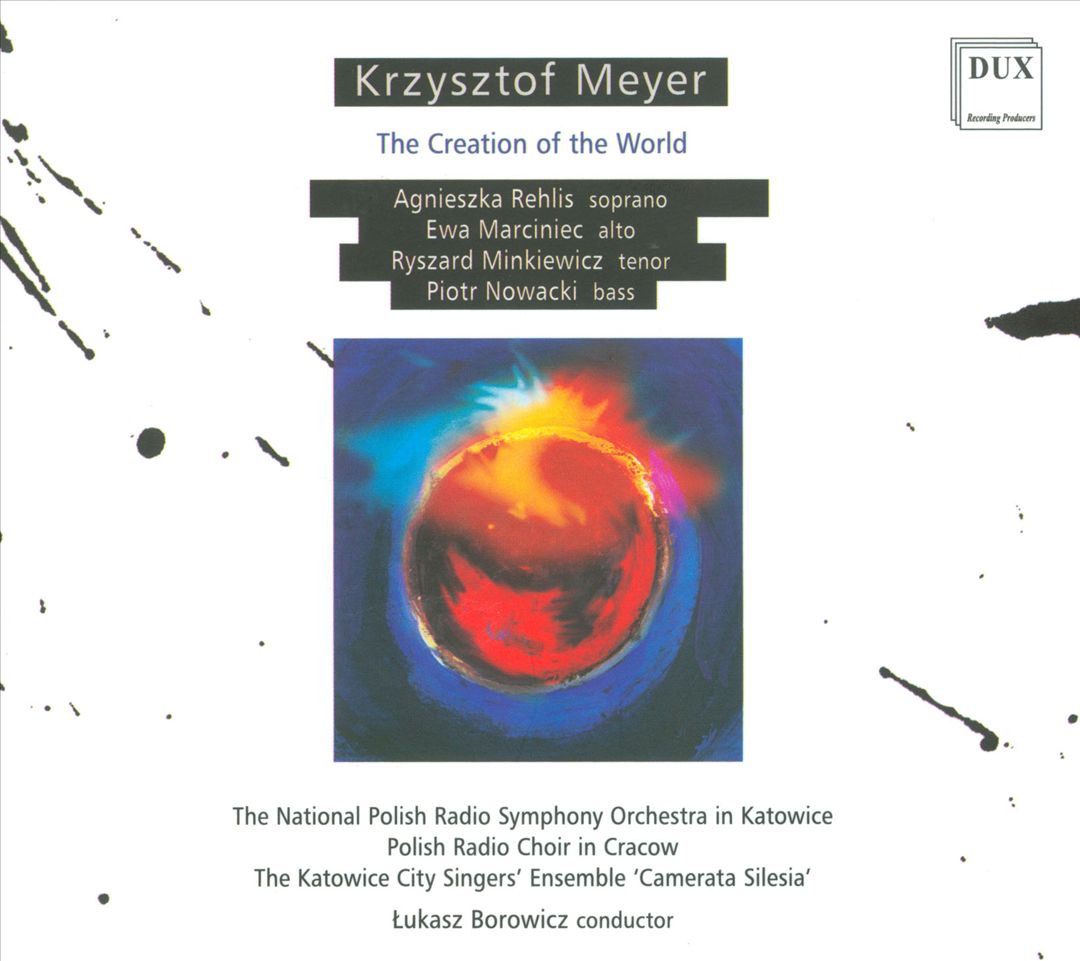 Krzysztof Meyer: Creation of the World cover art