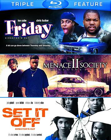 Friday/Menace II Society/Set It Off cover art