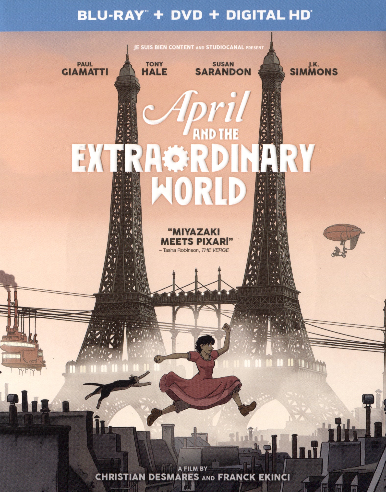 April and the Extraordinary World [Includes Digital Copy] [Blu-ray/DVD] [2 Discs] cover art
