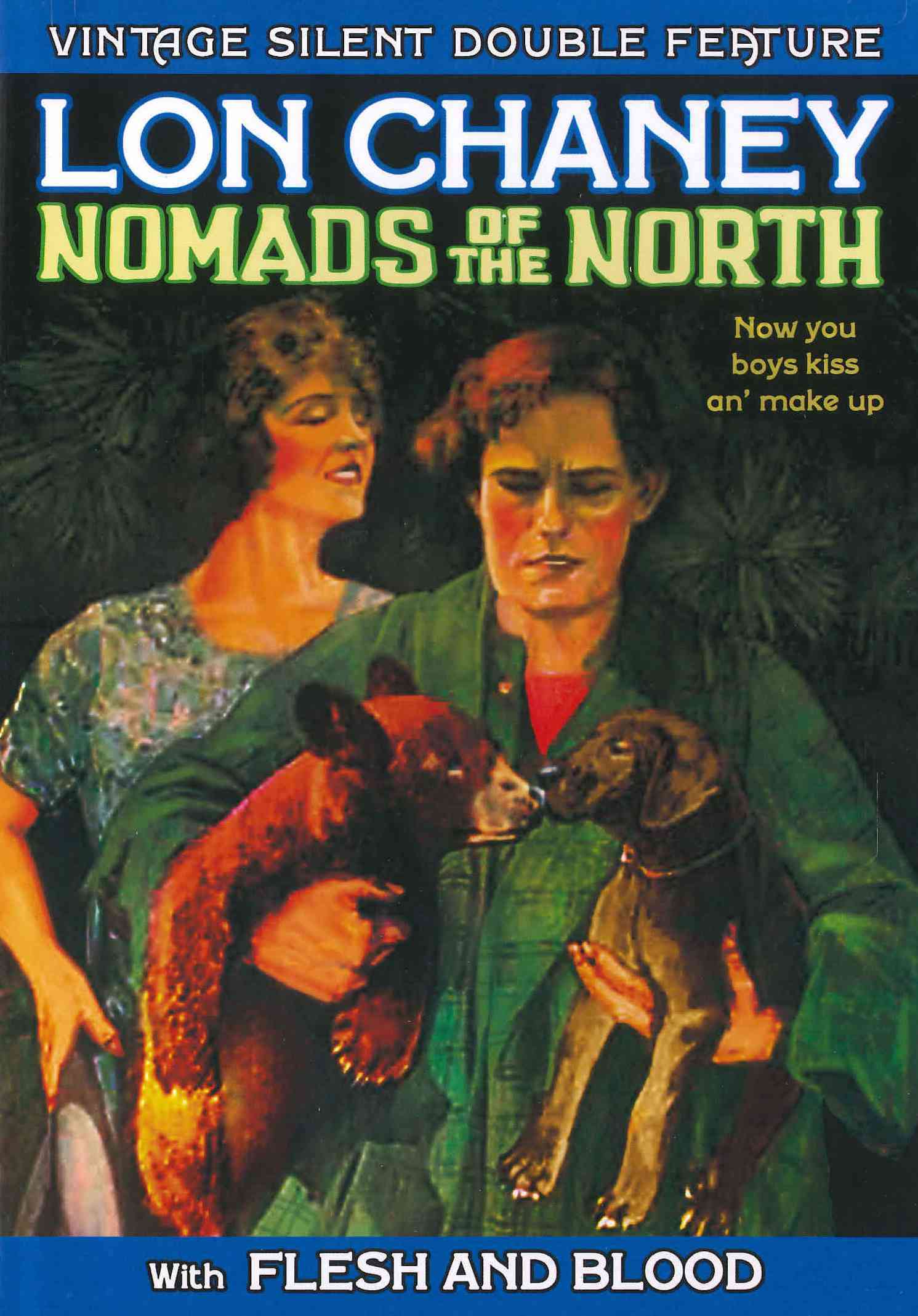 Vintage Silent Double Feature: Nomads of the North/Flesh and Blood cover art