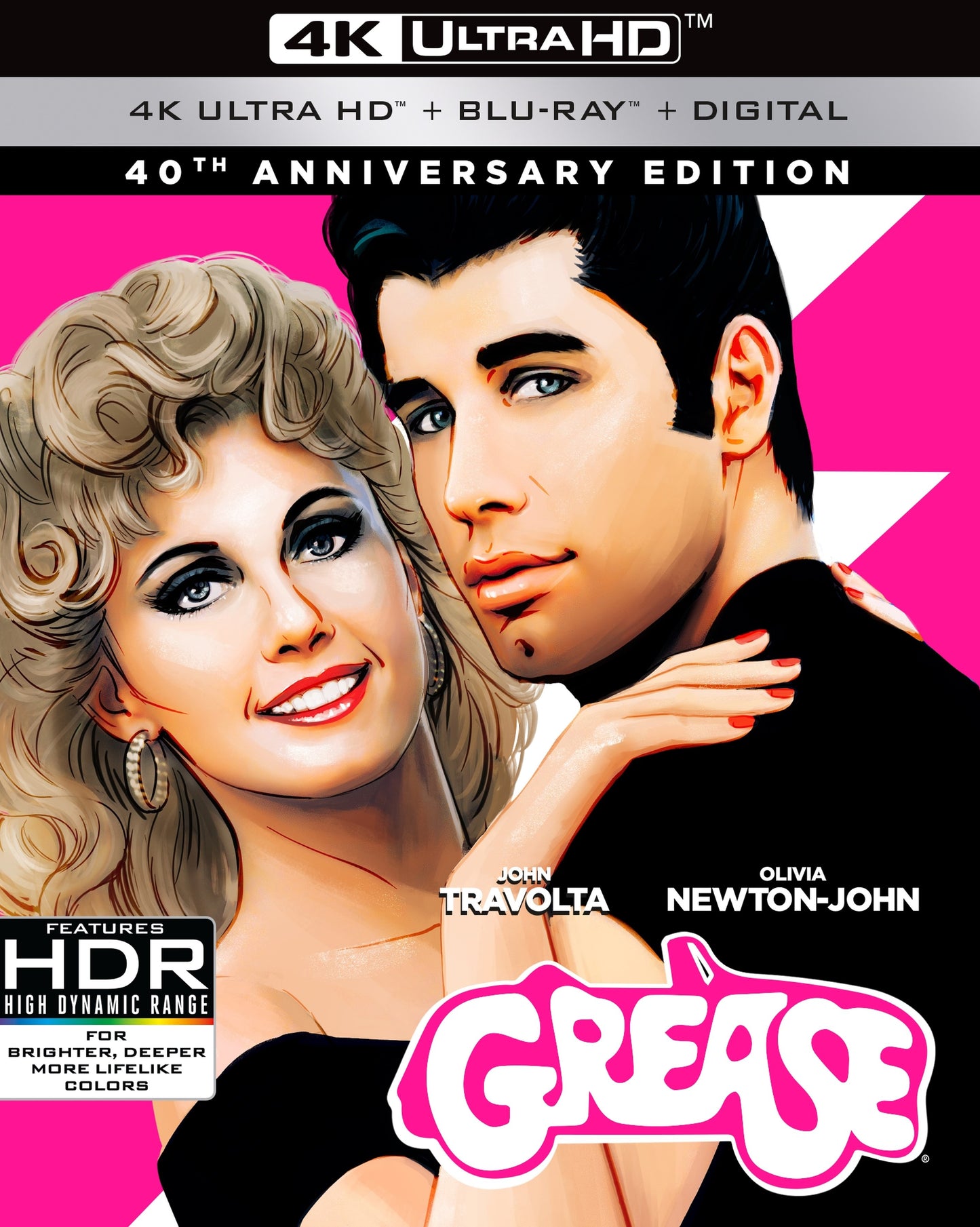 Grease [4K Ultra HD Blu-ray/Blu-ray] cover art