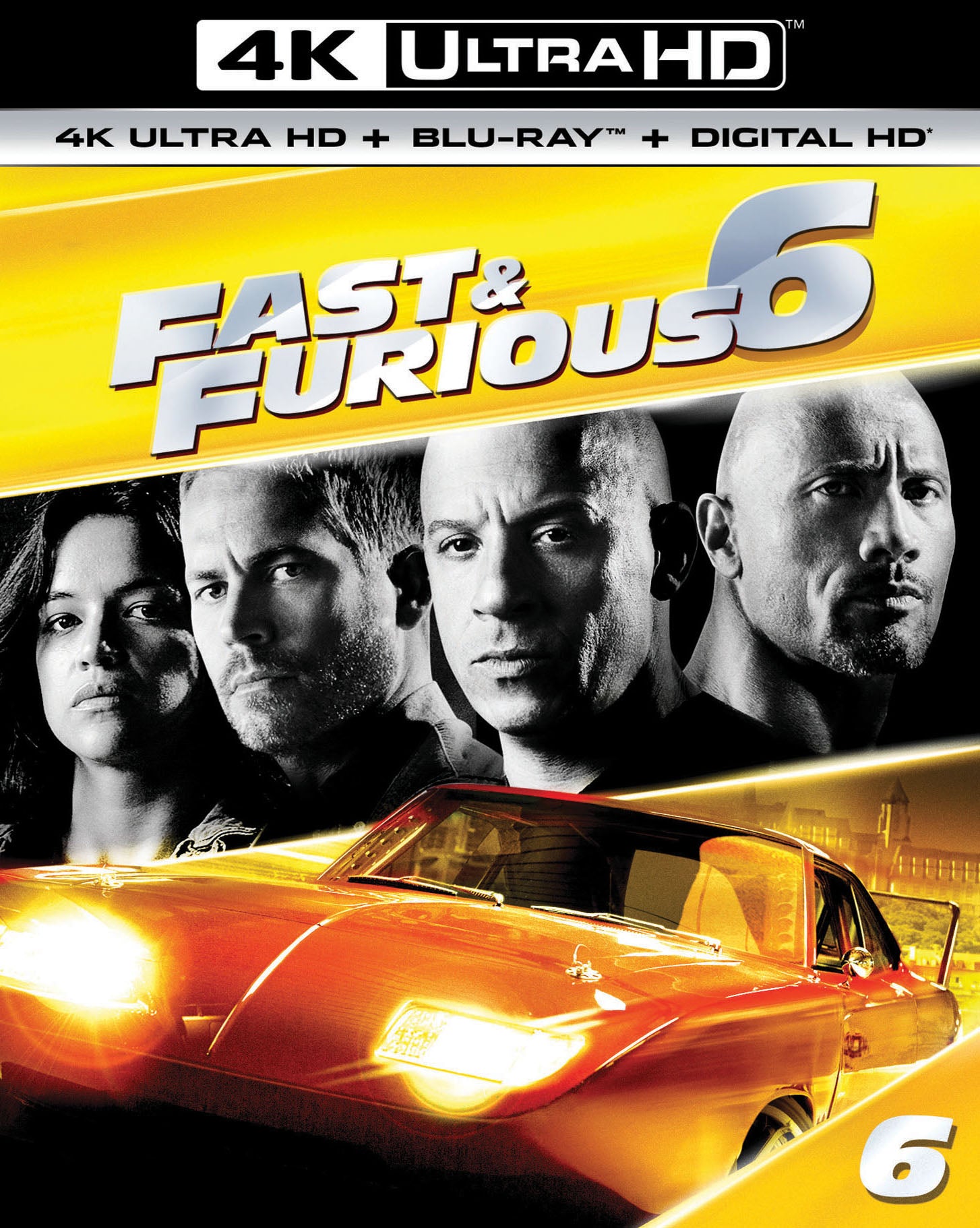 Fast & Furious 6 [Includes Digital Copy] [4K Ultra HD Blu-ray/Blu-ray] cover art