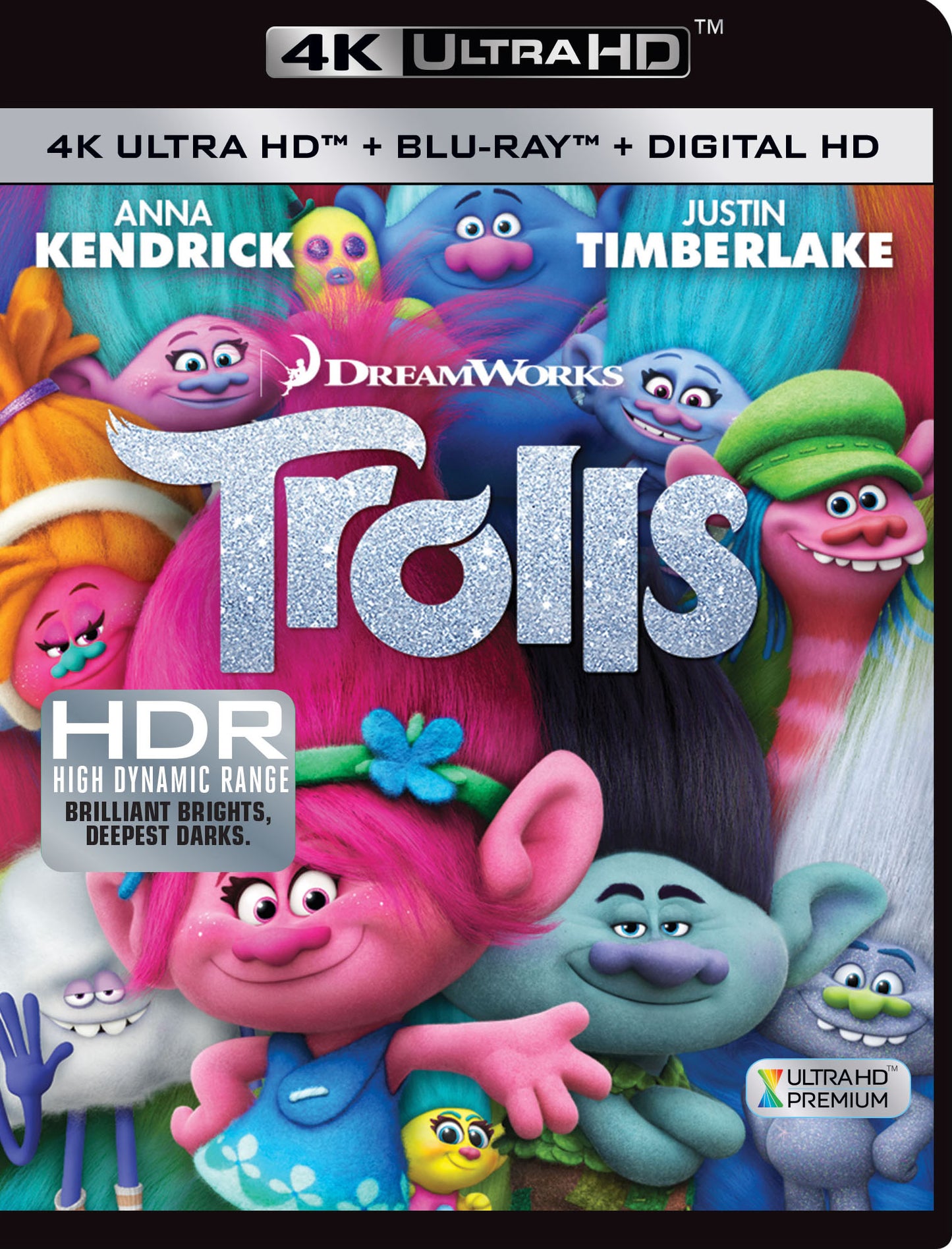 Trolls [Includes Digital Copy] [4K Ultra HD Blu-ray/Blu-ray] cover art