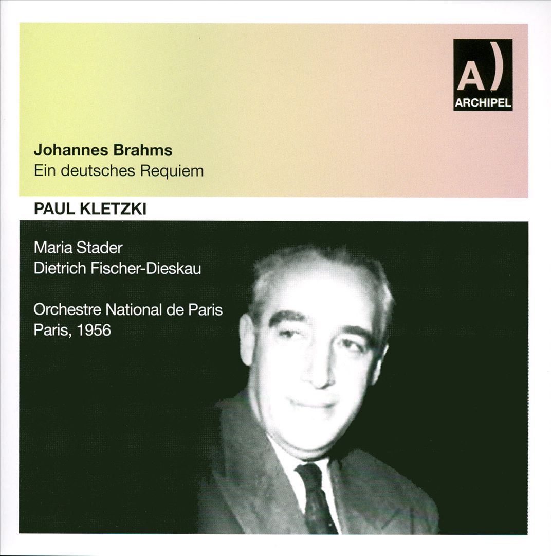 Johannes Brahms: Ein deutsches Requiem (Paris 06.06.1956) cover art